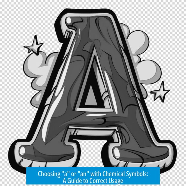 Choosing "a" or "an" with Chemical Symbols: A Guide to Correct Usage