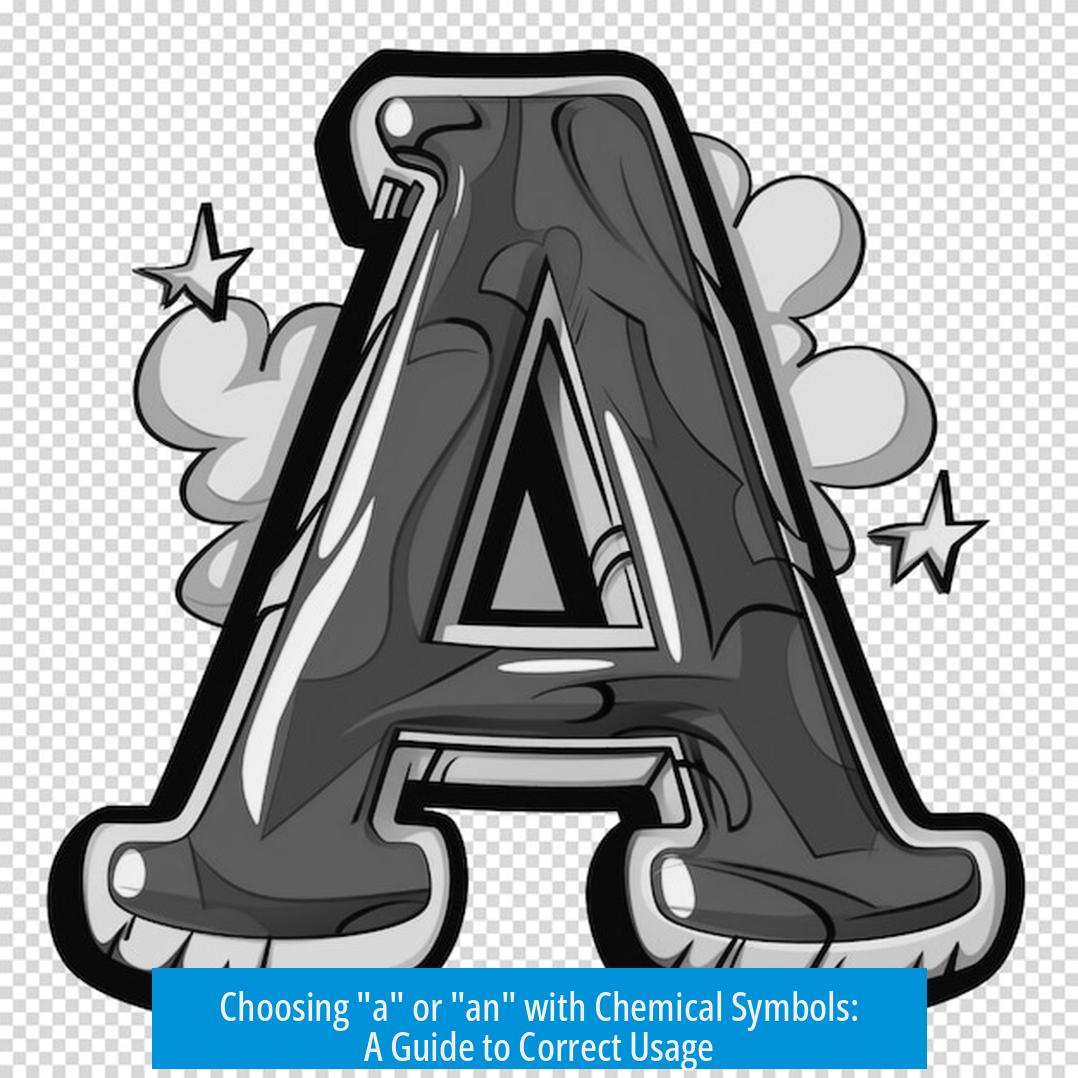 Choosing "a" or "an" with Chemical Symbols: A Guide to Correct Usage