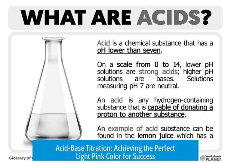 Acid-Base Titration: Achieving the Perfect Light Pink Color for Success