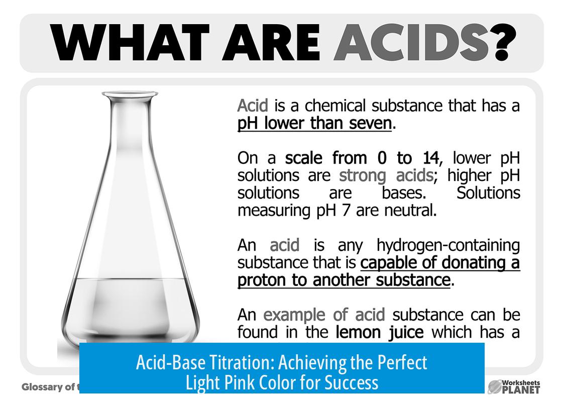 Acid-Base Titration: Achieving the Perfect Light Pink Color for Success