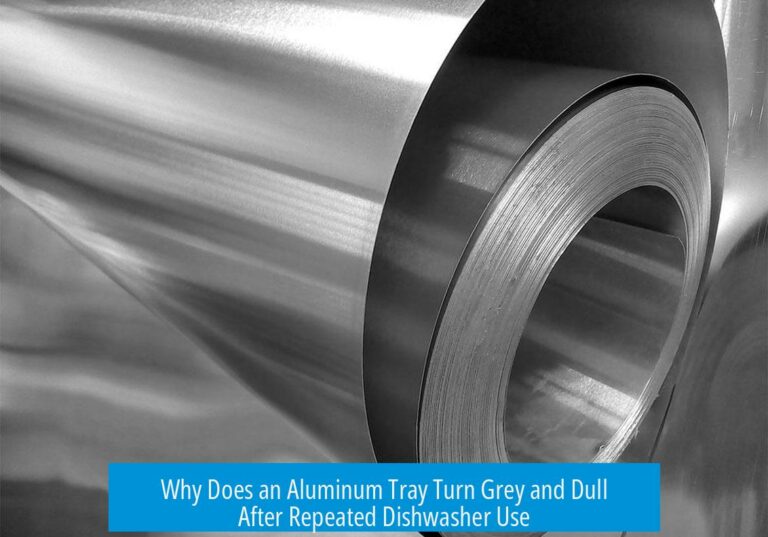 Why Does an Aluminum Tray Turn Grey and Dull After Repeated Dishwasher Use