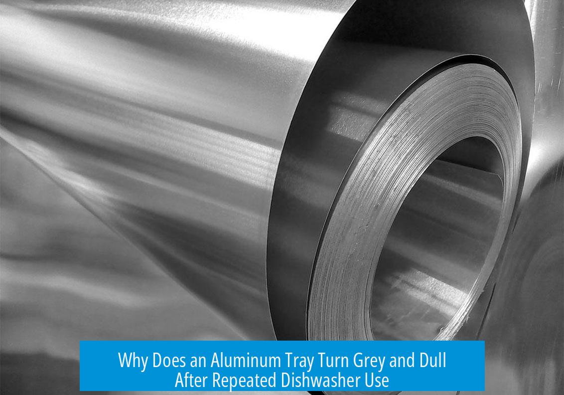 Why Does an Aluminum Tray Turn Grey and Dull After Repeated Dishwasher Use