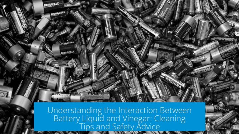 Understanding the Interaction Between Battery Liquid and Vinegar: Cleaning Tips and Safety Advice