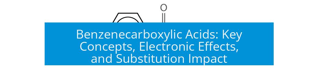 Benzenecarboxylic Acids: Key Concepts, Electronic Effects, and Substitution Impact