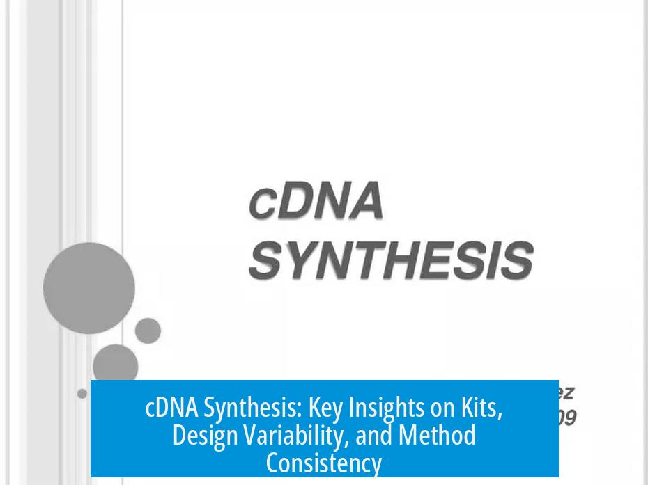 cDNA Synthesis: Key Insights on Kits, Design Variability, and Method Consistency