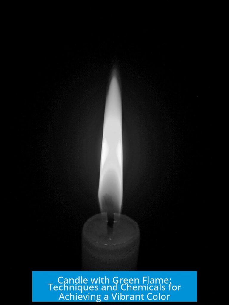 Candle with Green Flame: Techniques and Chemicals for Achieving a Vibrant Color