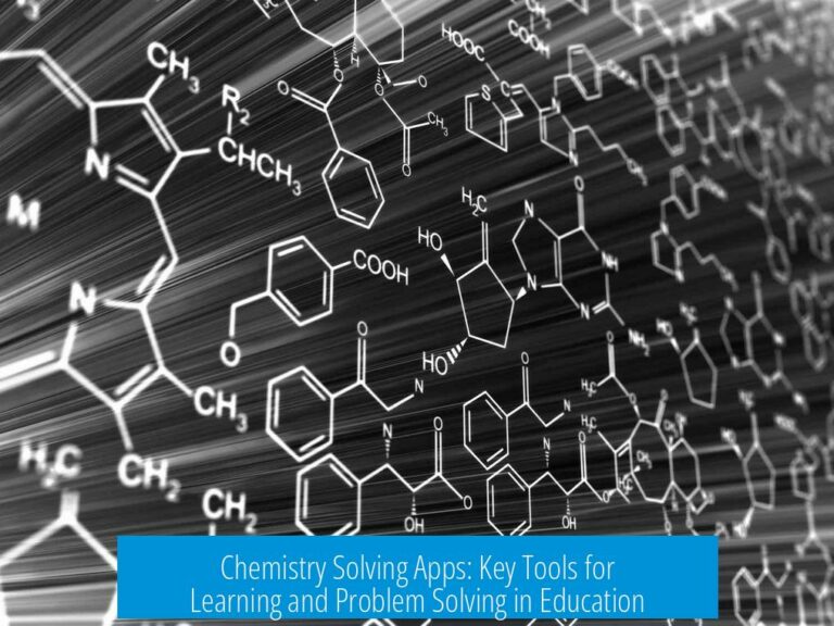 Chemistry Solving Apps: Key Tools for Learning and Problem Solving in Education