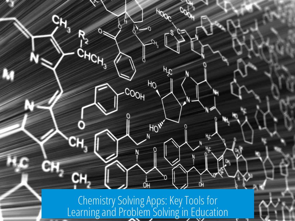 Chemistry Solving Apps: Key Tools for Learning and Problem Solving in Education