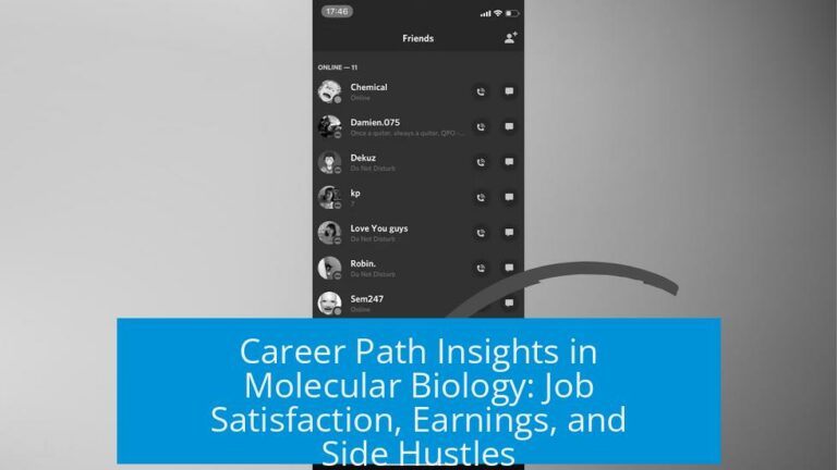 Career Path Insights in Molecular Biology: Job Satisfaction, Earnings, and Side Hustles