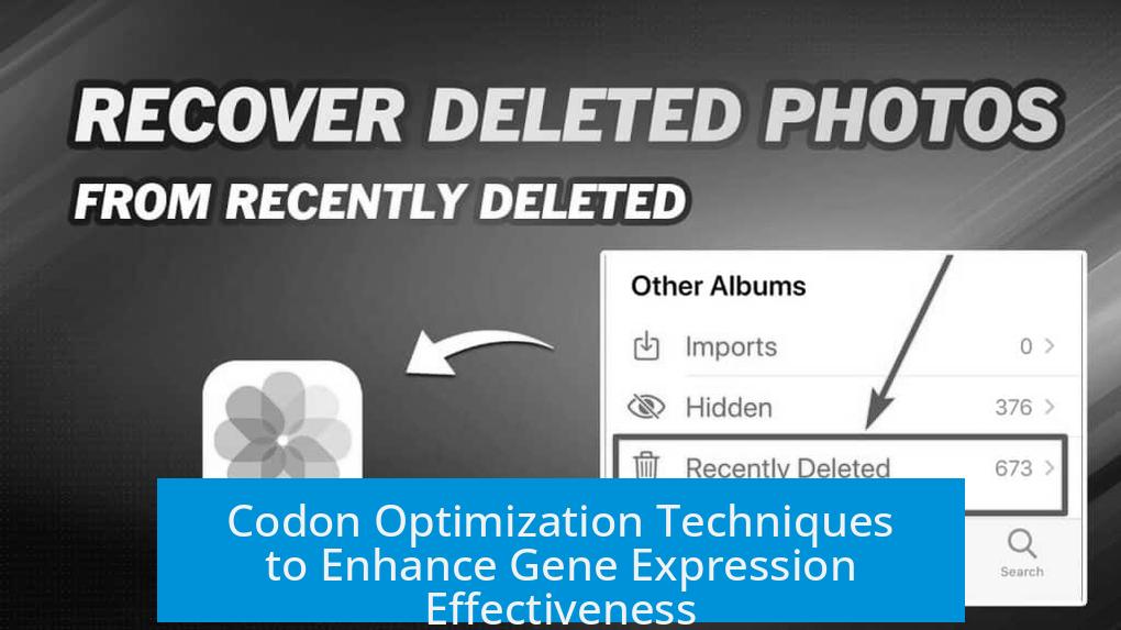 Codon Optimization Techniques to Enhance Gene Expression Effectiveness