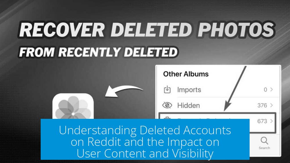 Understanding Deleted Accounts on Reddit and the Impact on User Content and Visibility
