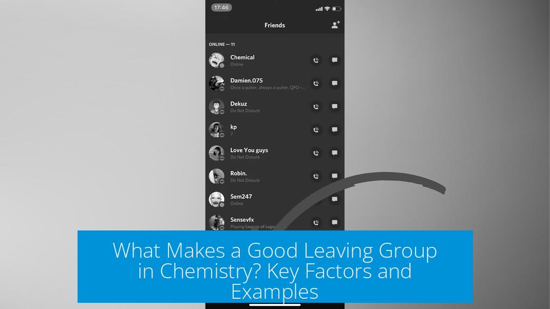 What Makes a Good Leaving Group in Chemistry? Key Factors and Examples