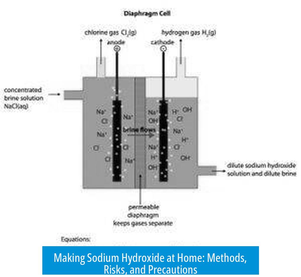 Making Sodium Hydroxide at Home: Methods, Risks, and Precautions