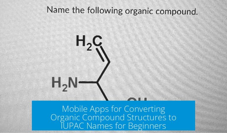Mobile Apps for Converting Organic Compound Structures to IUPAC Names for Beginners