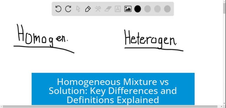 Homogeneous Mixture vs Solution: Key Differences and Definitions Explained