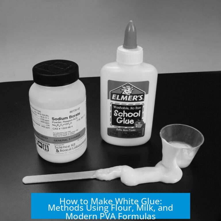 How to Make White Glue: Methods Using Flour, Milk, and Modern PVA Formulas