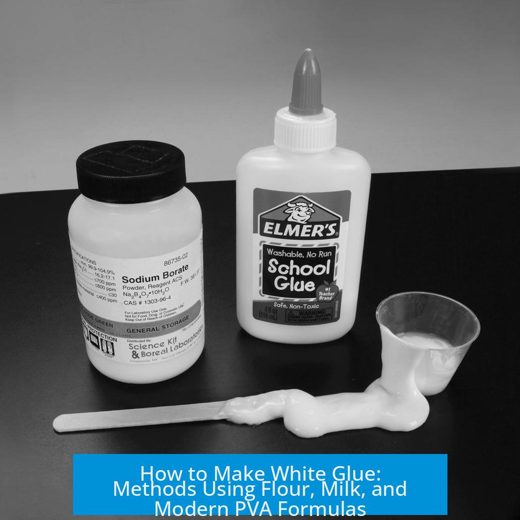 How to Make White Glue: Methods Using Flour, Milk, and Modern PVA Formulas