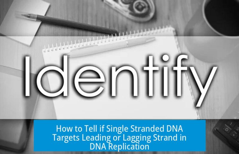 How to Tell if Single Stranded DNA Targets Leading or Lagging Strand in DNA Replication