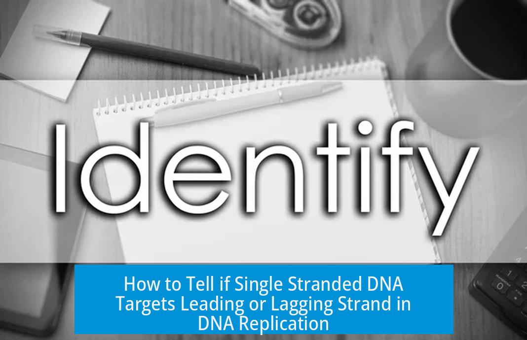 How to Tell if Single Stranded DNA Targets Leading or Lagging Strand in DNA Replication