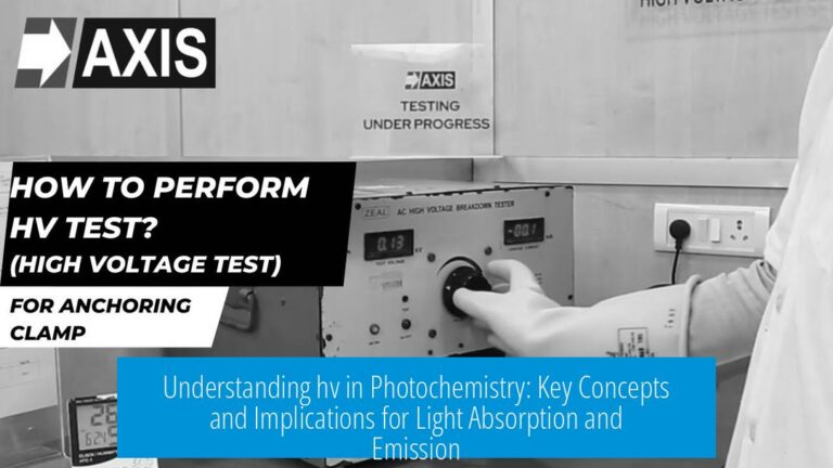 Understanding hv in Photochemistry: Key Concepts and Implications for Light Absorption and Emission