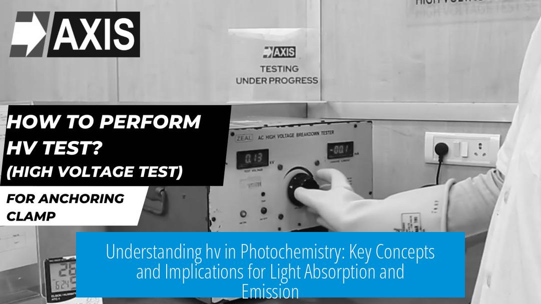 Understanding hv in Photochemistry: Key Concepts and Implications for Light Absorption and Emission