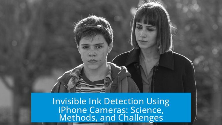 Invisible Ink Detection Using iPhone Cameras: Science, Methods, and Challenges