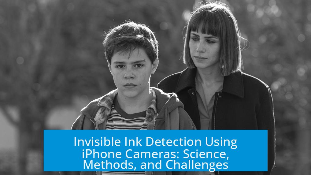 Invisible Ink Detection Using iPhone Cameras: Science, Methods, and Challenges