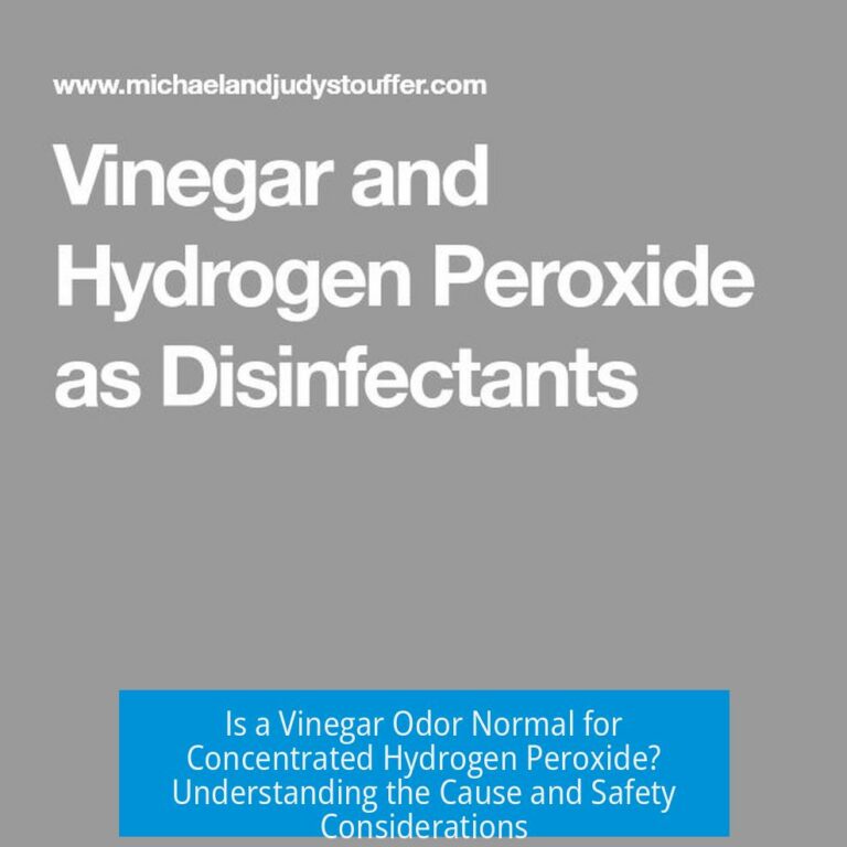 Is a Vinegar Odor Normal for Concentrated Hydrogen Peroxide? Understanding the Cause and Safety Considerations