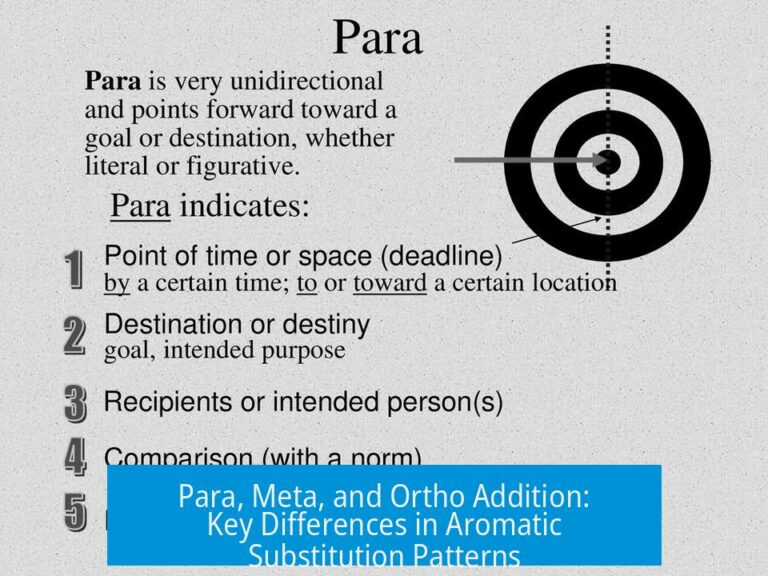 Para, Meta, and Ortho Addition: Key Differences in Aromatic Substitution Patterns