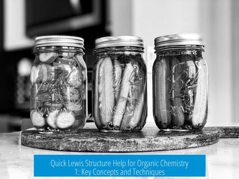 Quick Lewis Structure Help for Organic Chemistry 1: Key Concepts and Techniques
