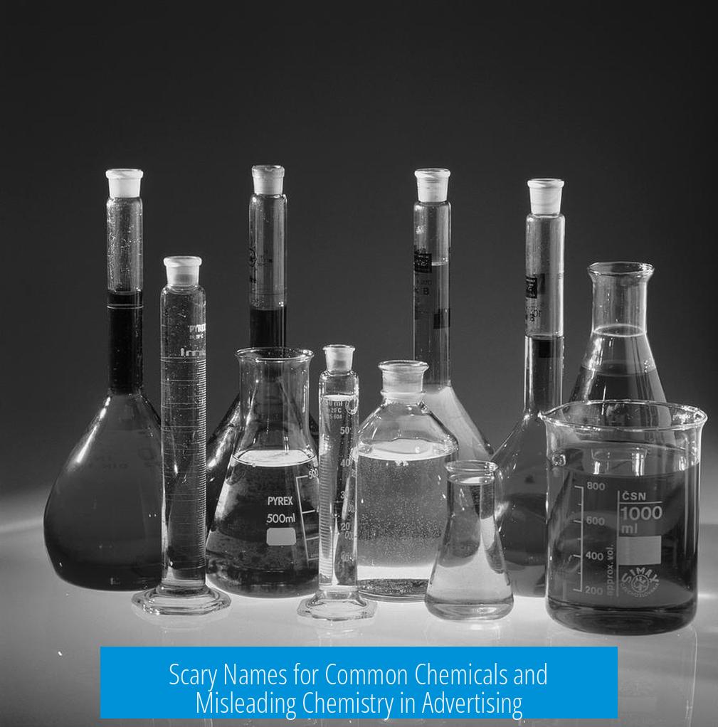 Scary Names for Common Chemicals and Misleading Chemistry in Advertising
