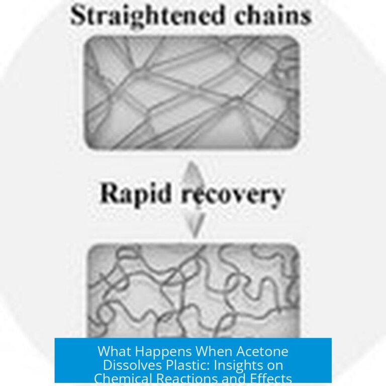 What Happens When Acetone Dissolves Plastic: Insights on Chemical Reactions and Effects