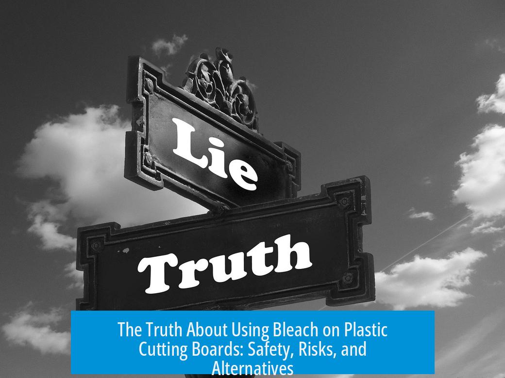 The Truth About Using Bleach on Plastic Cutting Boards: Safety, Risks, and Alternatives