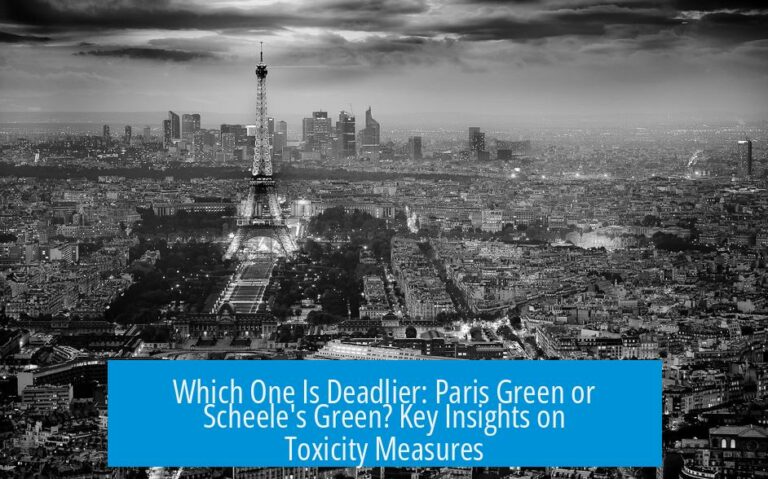 Which One Is Deadlier: Paris Green or Scheele's Green? Key Insights on Toxicity Measures