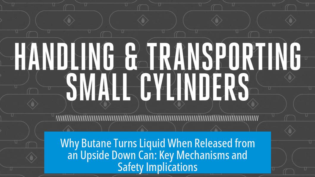 Why Butane Turns Liquid When Released from an Upside Down Can: Key Mechanisms and Safety Implications
