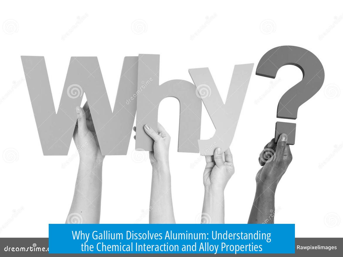 Why Gallium Dissolves Aluminum: Understanding the Chemical Interaction and Alloy Properties